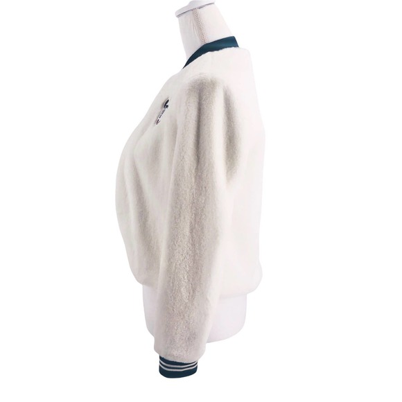 Disney Faux Fur Mickey Mouse Bomber Jacket Size XS Mickey Turns 90 Merchandise - Picture 3 of 6